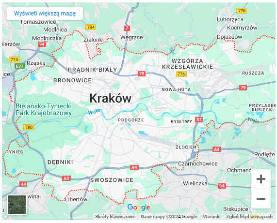 warsztaty dla dzieci z dojazdem Kraków mapa